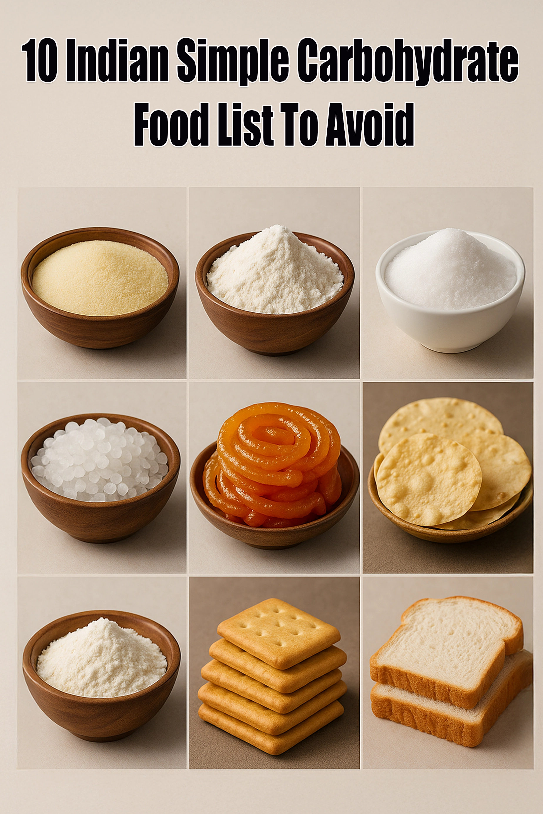 10 Indian Simple Carbohydrate Food List to Avoid