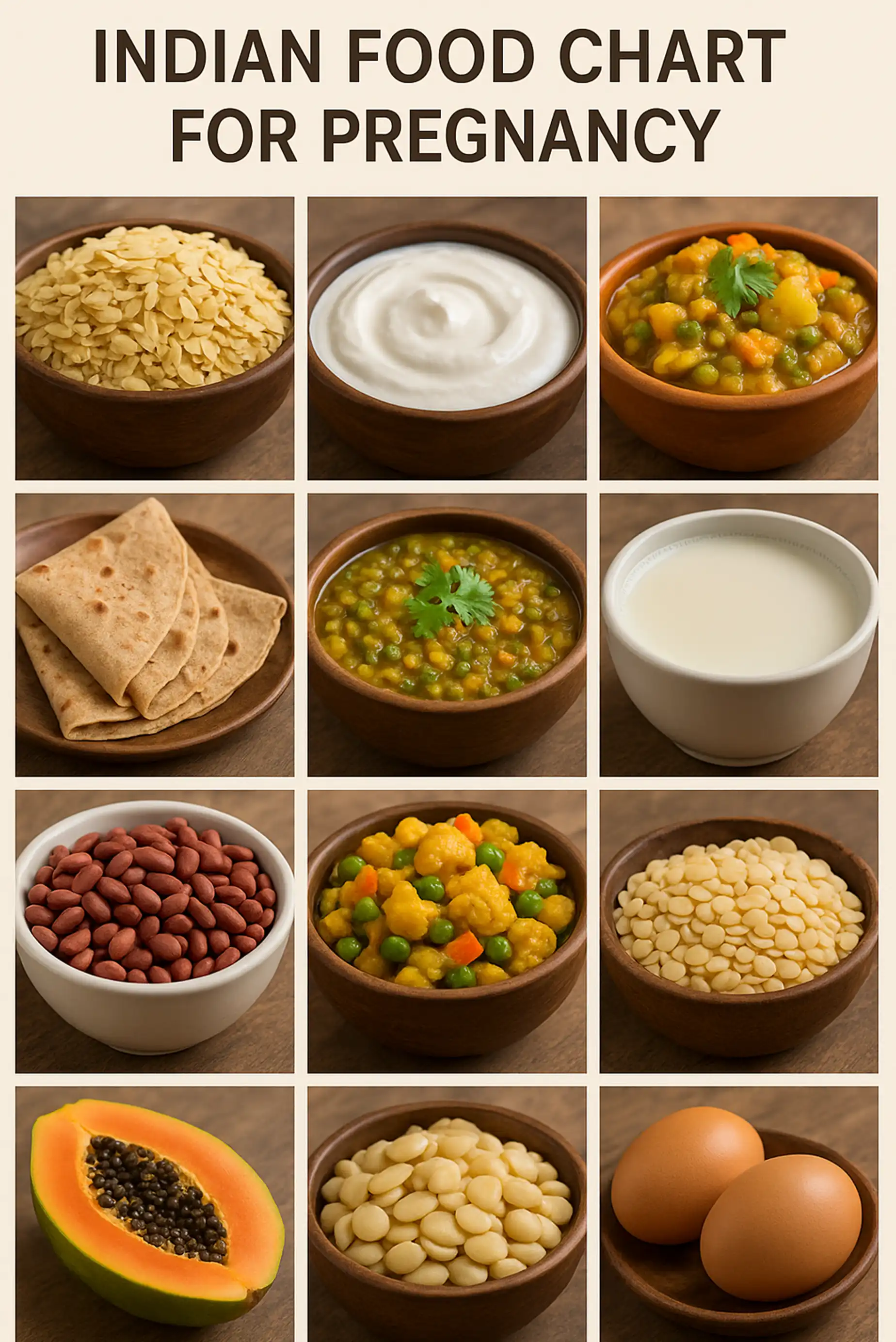 Indian Food Chart for Pregnancy
