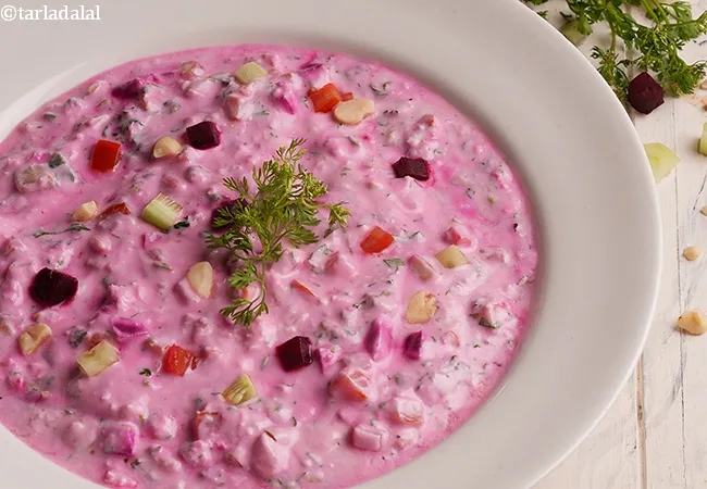 beetroot raita recipe | chukandar raita | beetroot pachadi |