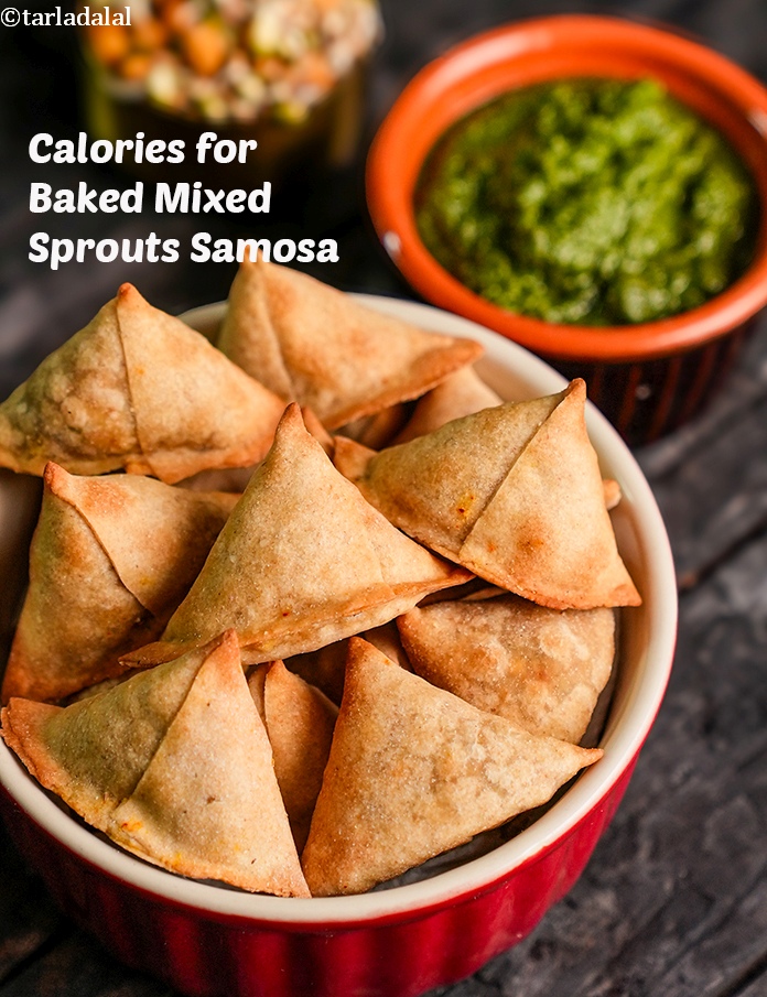Baked Mixed Sprouts Samosa