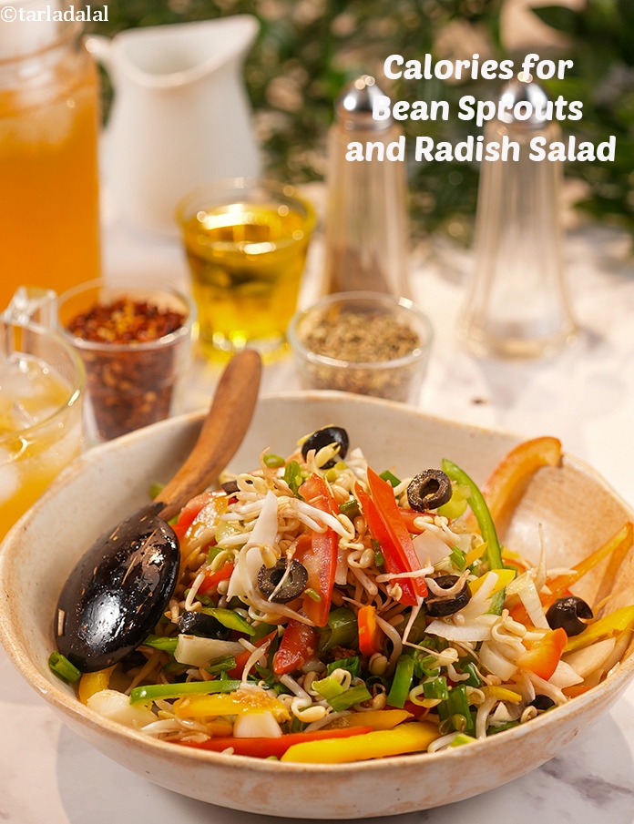Calories in Bean Sprouts and Radish Salad