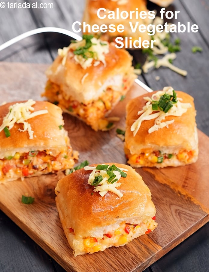Calories in Cheese Vegetable Slider