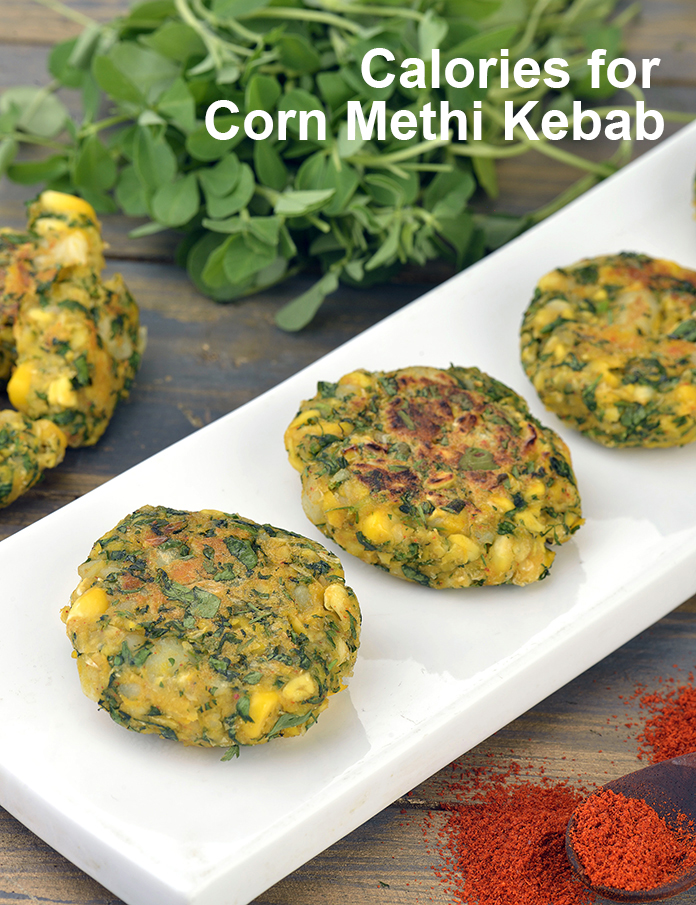 Corn Methi Kebab, Corn Methi Tikki