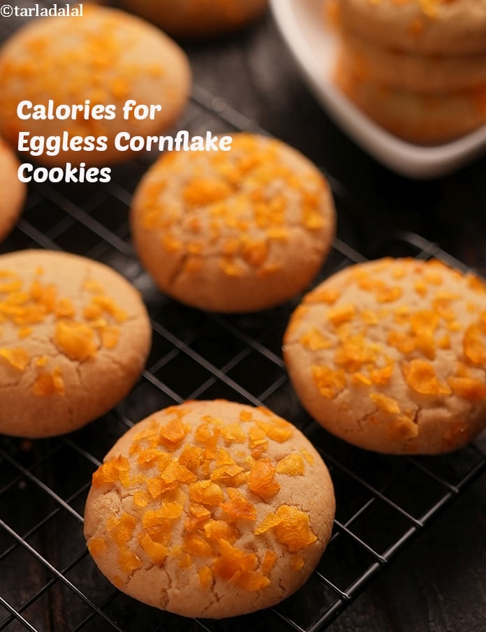 Calories in Eggless Cornflake Cookies, Indian Cornflake Cookies