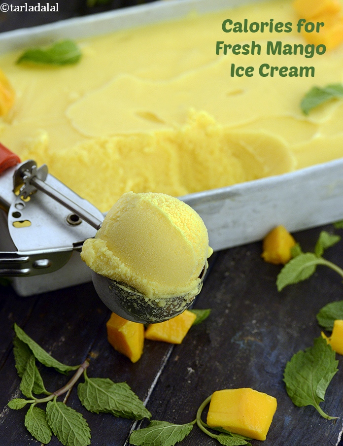 Calories in Fresh Mango Ice Cream