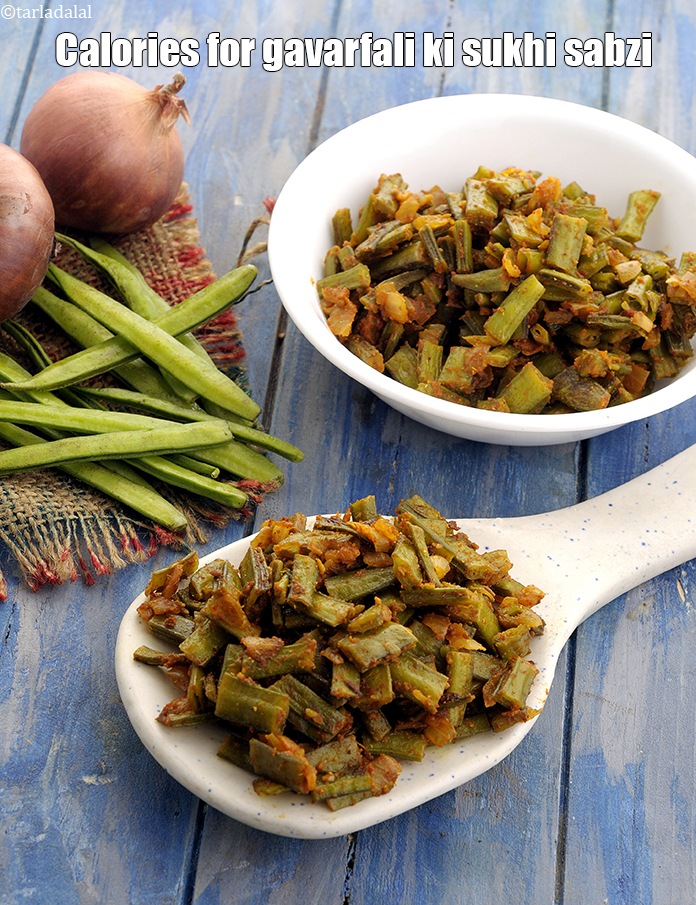 Calories in Gavarfali ki Sukhi Subzi