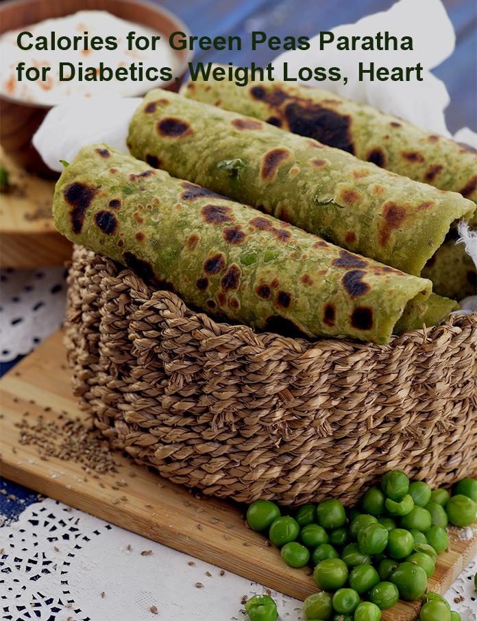 Green Peas Paratha for Diabetics, Weight Loss, Heart