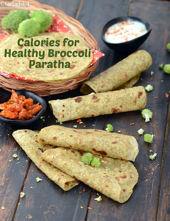 Calories in Healthy Broccoli Paratha for Kids Tiffin