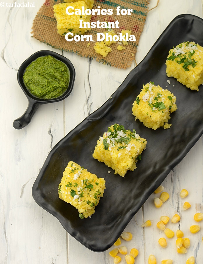 Calories in Instant Corn Dhokla, Makai Dhokla