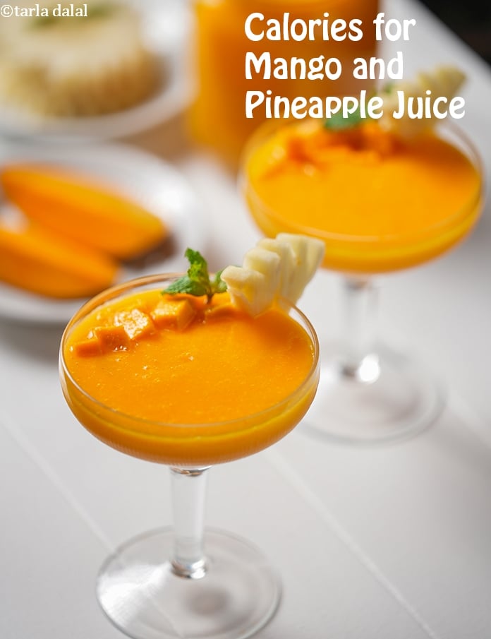 Calories in Mango and Pineapple Juice