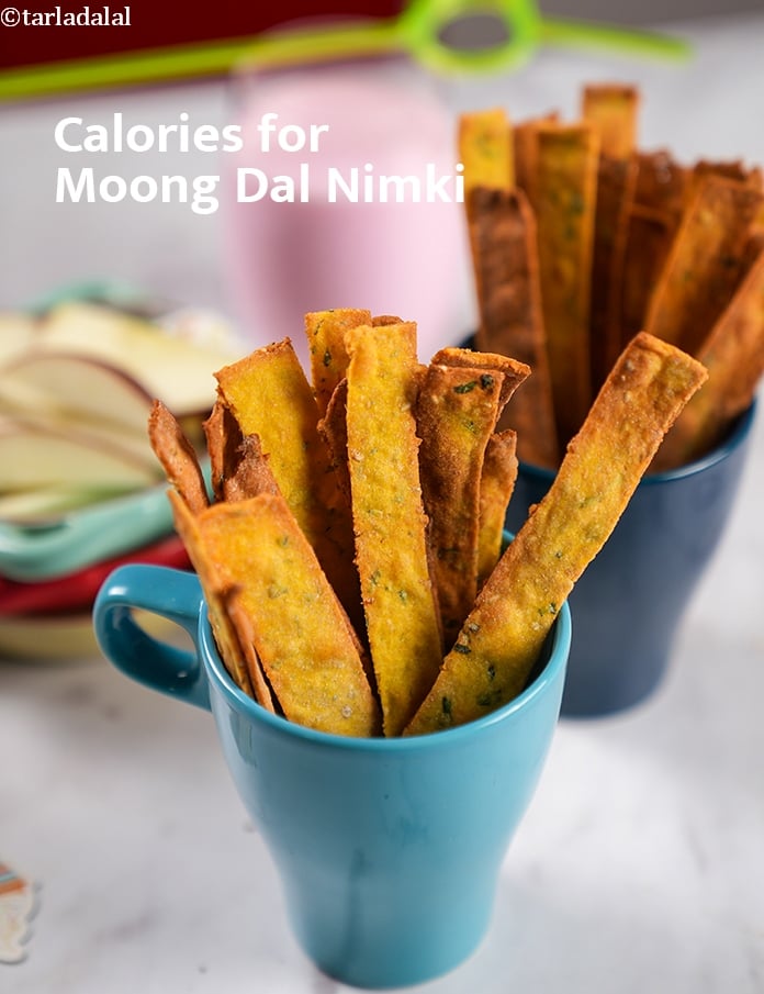 Calories in Moong Dal Nimki, Bengali Healthy Jar Snack