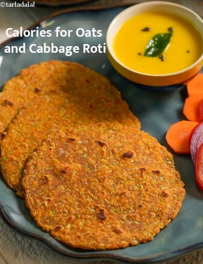 Calories in Oats and Cabbage Roti