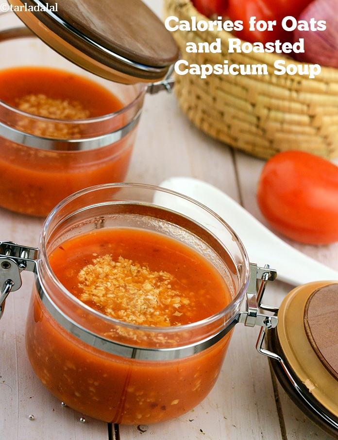 Oats and Roasted Capsicum Soup