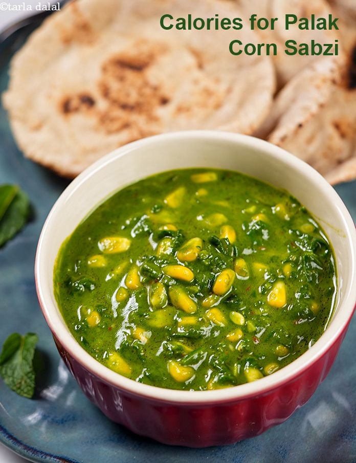 Calories in Palak Corn Sabzi