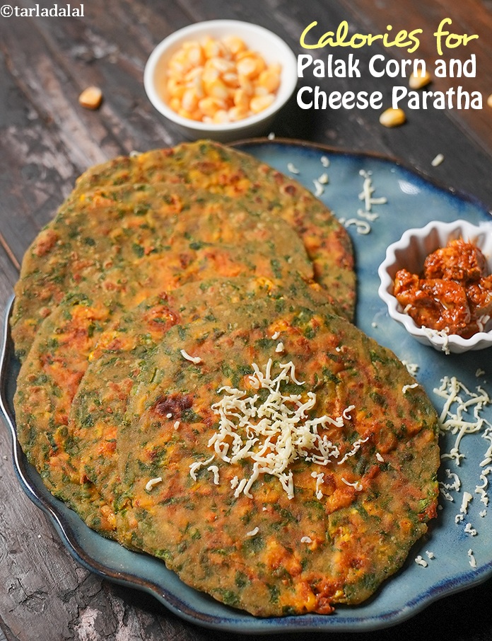 Calories in Palak Corn and Cheese Paratha