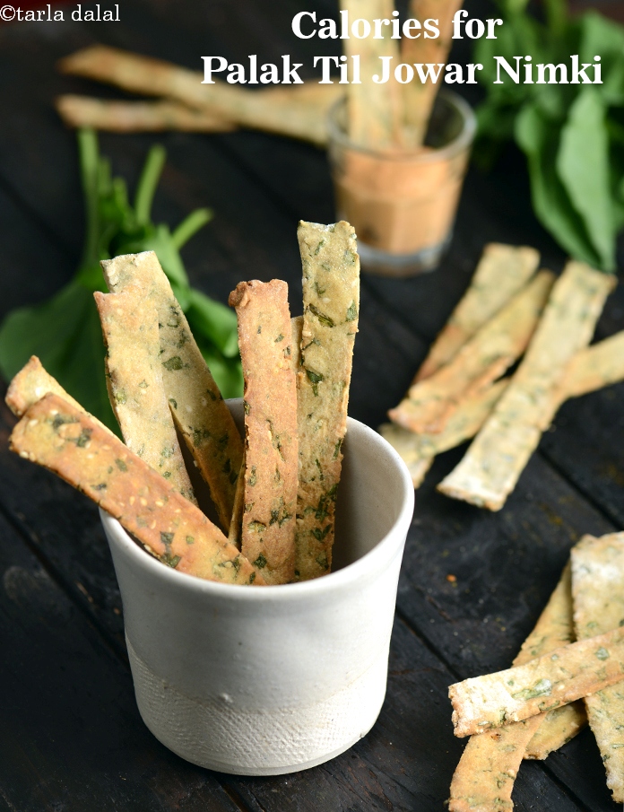 Calories in Palak Til Jowar Nimki, Non Fried Bengali Nimki
