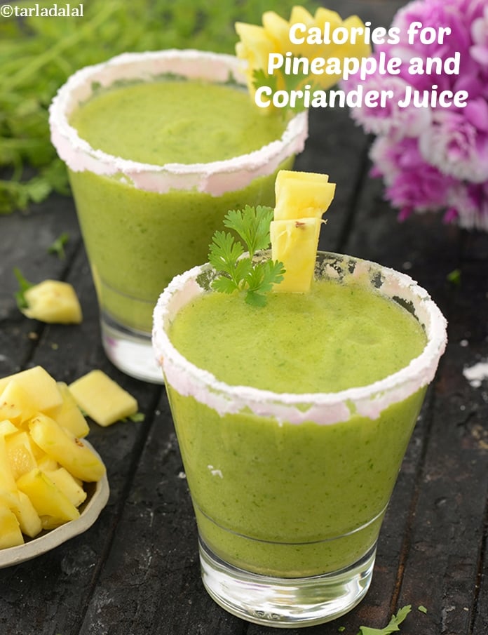 Calories in Pineapple and Coriander Juice