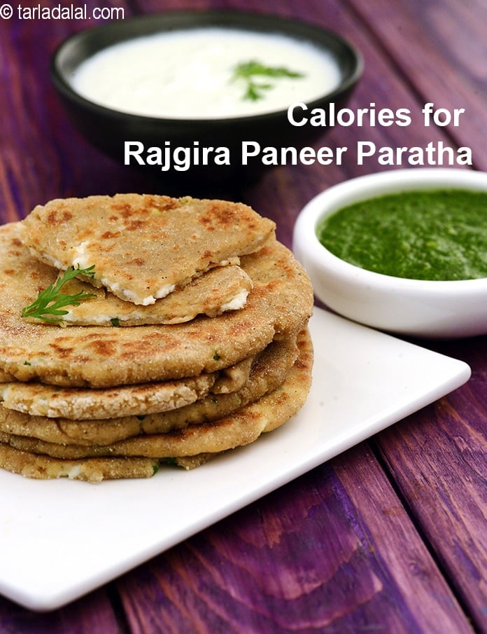 Calories in Rajgira Paneer Paratha ( Faraal Recipe)