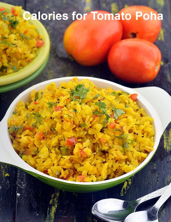Calories in Tomato Poha, Thakkali Aval
