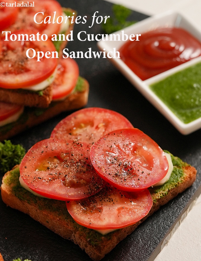 Tomato and Cucumber Open Sandwich