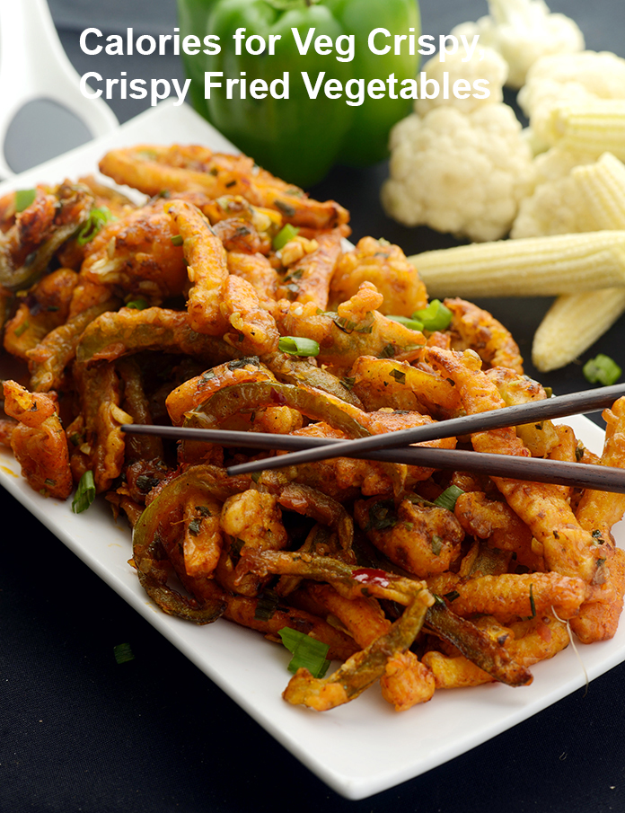 Calories in Veg Crispy, Crispy Fried Vegetables