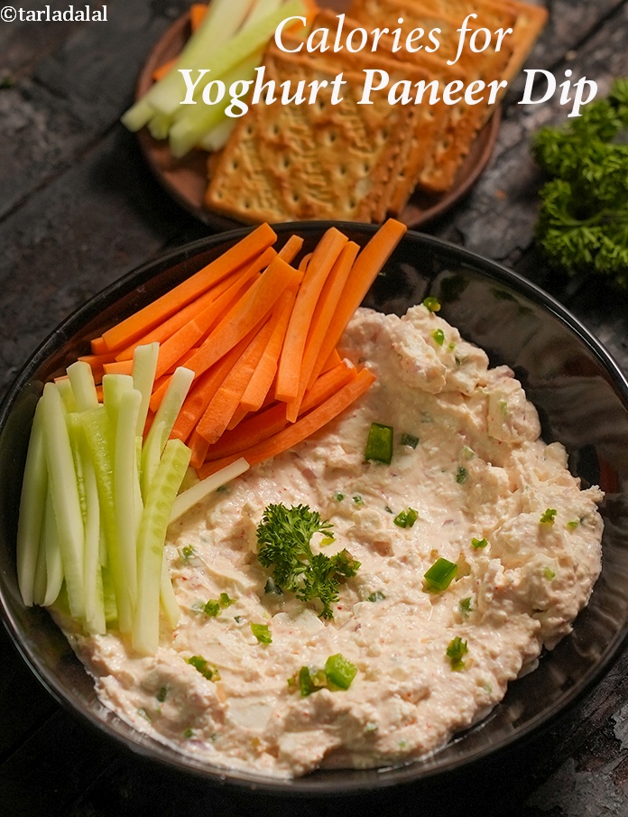 Calories in Yoghurt Paneer Dip, Healthy Veg Curd Paneer Dip