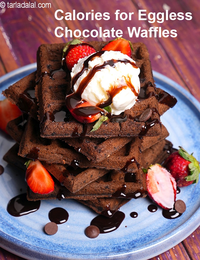Eggless Chocolate Waffle