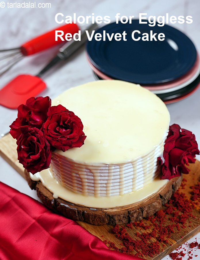 Calories in Eggless Red Velvet Cake Recipe