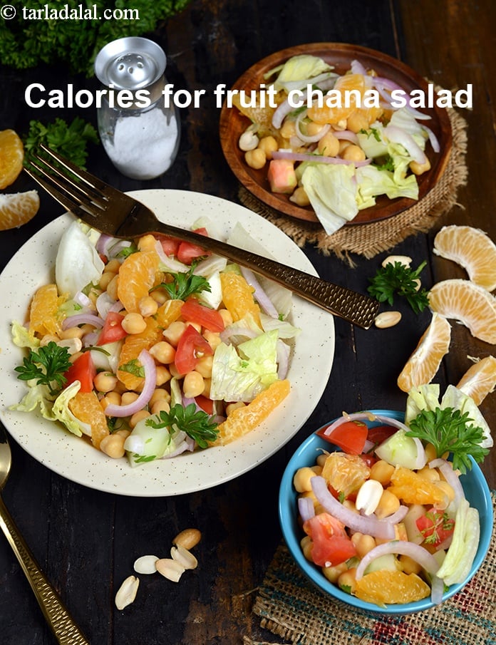 Calories in Fruity Chana Salad, Indian Diabetic Salad