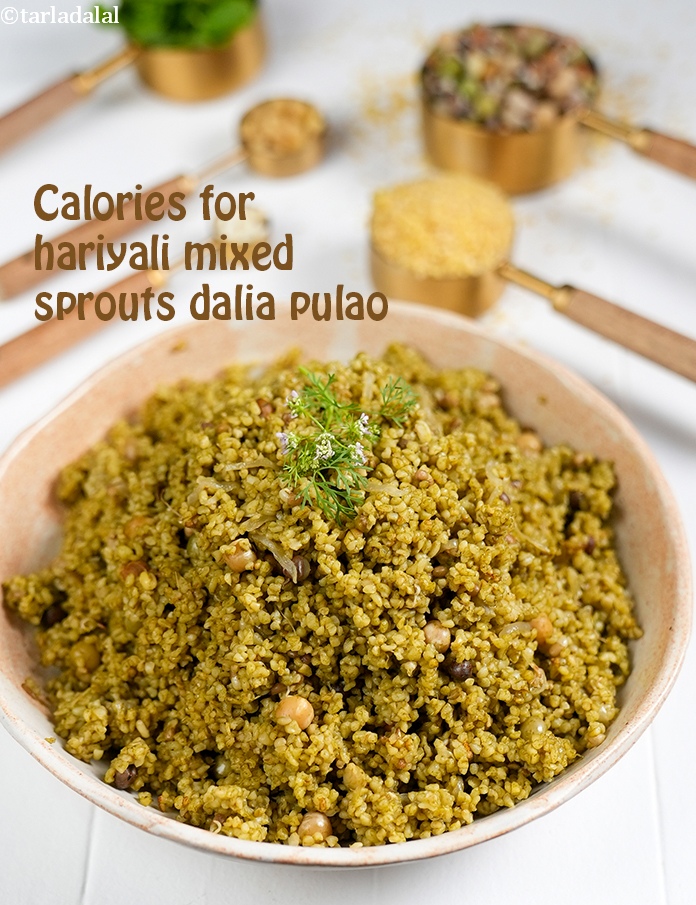 Hariyali Mixed Sprouts Dalia Pulao