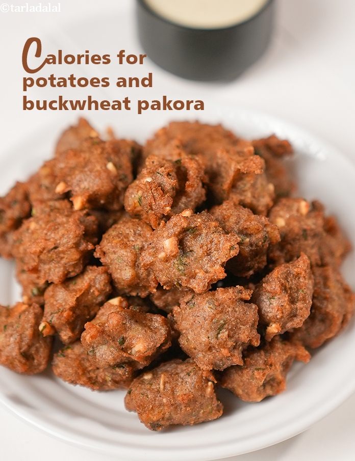 Calories in Potatoes and Buckwheat Pakora, Kuttu ki Vrat Pakodi