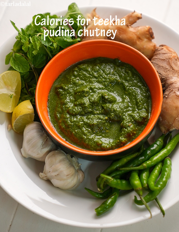 Teekha Pudina Chutney,  Cilantro Mint Chutney