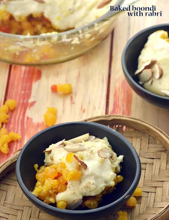 Calories in Baked Boondi with Rabri