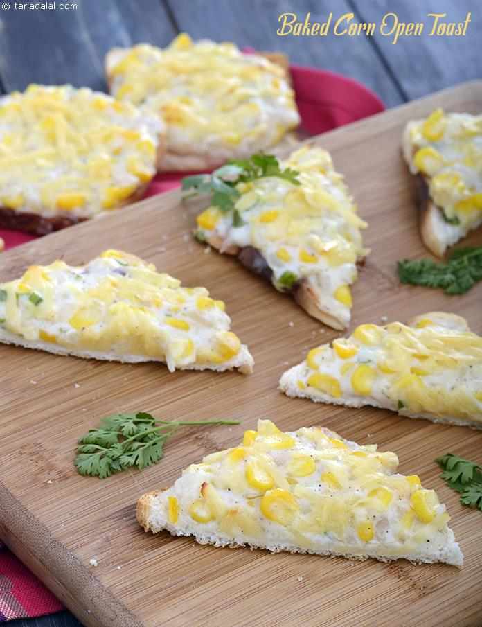 Calories in Baked Corn Open Toast ( Corn)