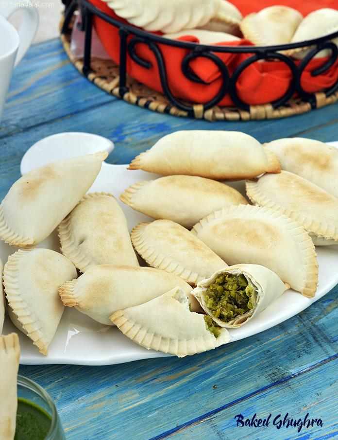 Baked Ghughra, Vatana na Ghughra, Green Peas Baked Ghughra