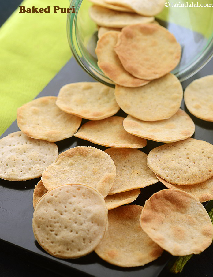 Baked Puri ( Baked Papadi)