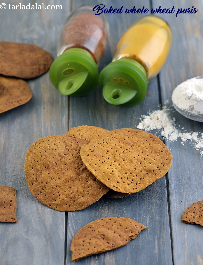 Calories in Baked Whole Wheat Puris, Jar Snack