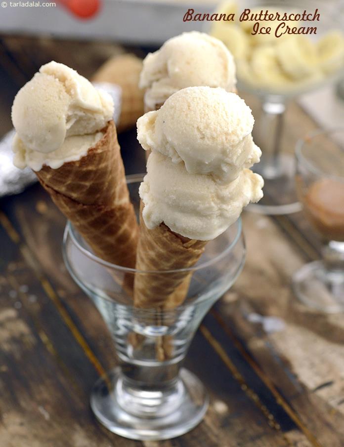 Banana Butterscotch Ice Cream