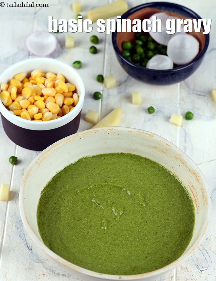 Basic Spinach Gravy ( Popular Restaurant Recipes )