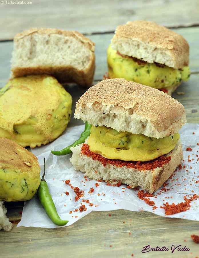 Calories in Batata Vada, Non Fried Batata Vada Snack