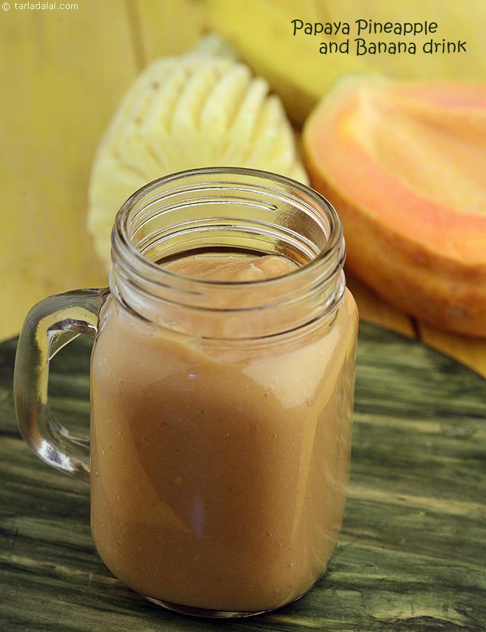 Papaya Pineapple and Banana Drink