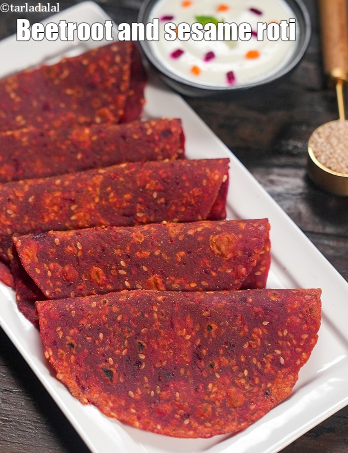 Calories in Beetroot and Sesame Roti