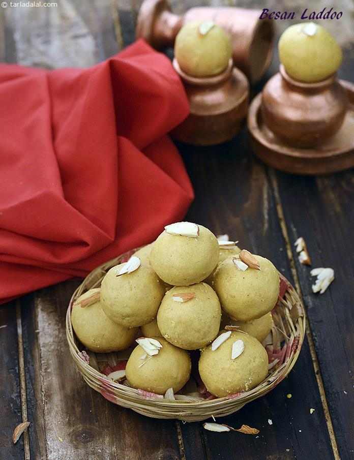 Besan Laddoo ( Microwave Recipe)