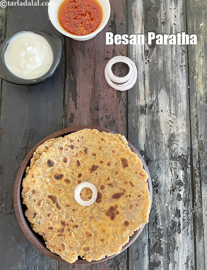 Calories in Besan Paratha, Zero Oil Besan Paratha