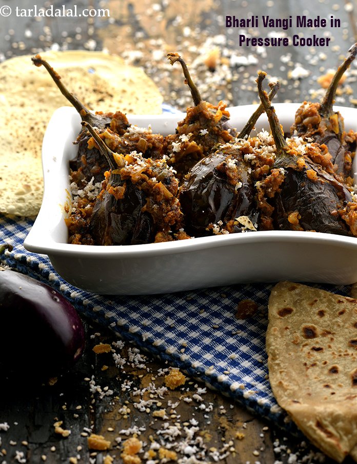 Calories in Bharli Vangi Made in Pressure Cooker