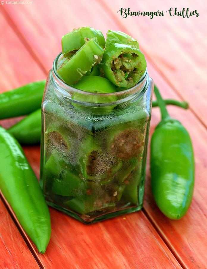 Calories in Bhavnagri Chillies ( Faraal Recipe)
