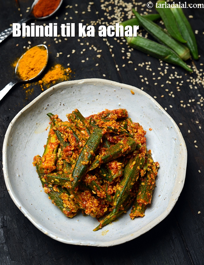 Bhindi Til ka Achar, Ladies Finger Pickle