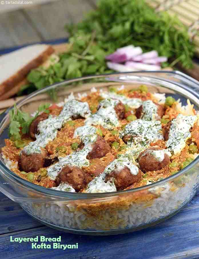 Calories in Layered Bread Kofta Biryani