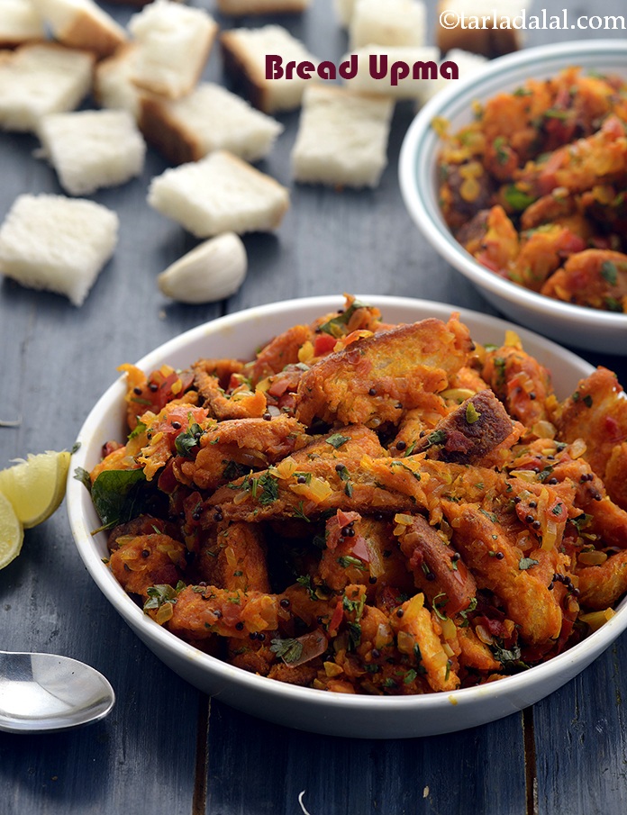 Bread Upma, South Indian Style Bread Upma