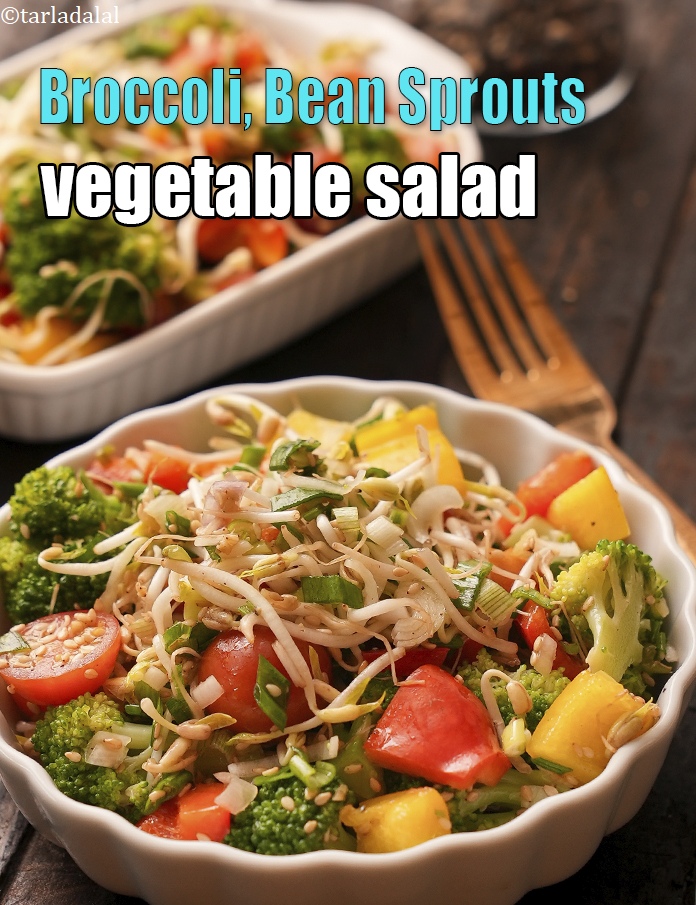 Calories in Broccoli, Bean Sprouts and Vegetable Salad